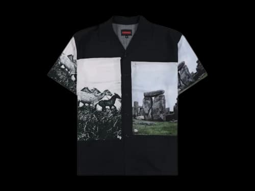 Pleasures Stone Horse Button Down Shirt Black