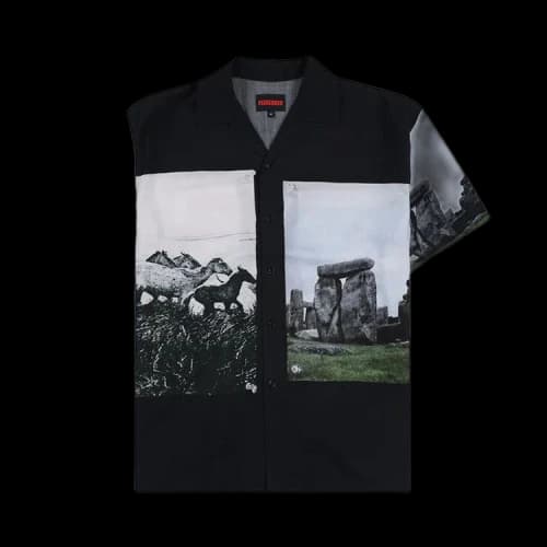 Pleasures Stone Horse Button Down Shirt 'Black'