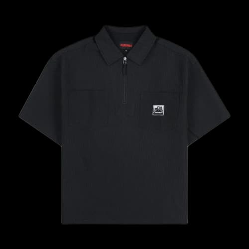 Pleasures Electron Zip Polo 'Black'
