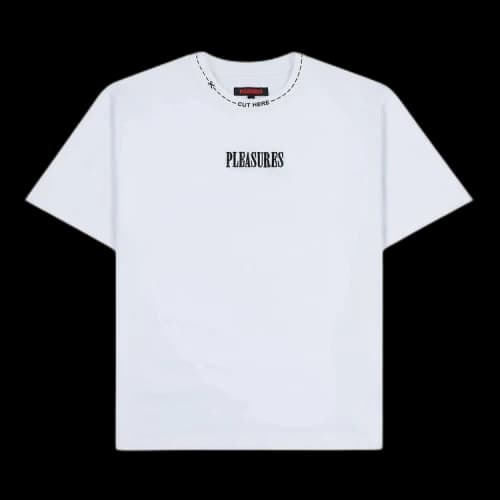 Pleasures Cut Here Heavyweight Shirt 'White'