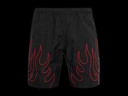 Pleasures Fiery Running Shorts Black