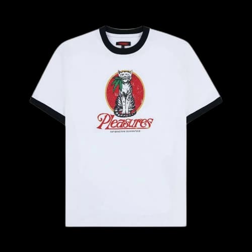 Pleasures Cat Heavyweight Ringer 'White'