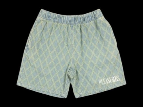Pleasures Diamond Jacquard Shorts Indigo