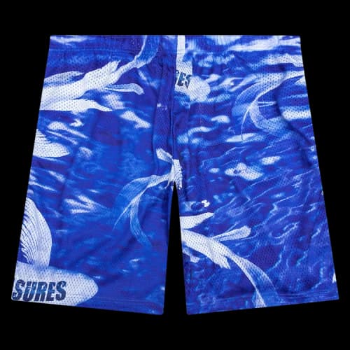 Pleasures Koi Mesh Shorts 'Blue'