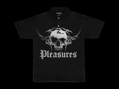 Pleasures Tradition Polo Shirt Black