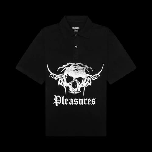 Pleasures Tradition Polo Shirt 'Black'