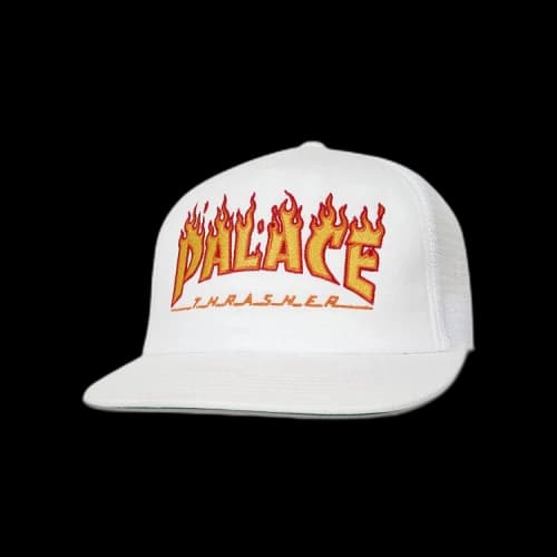 Palace x Thrasher Trucker 'White'