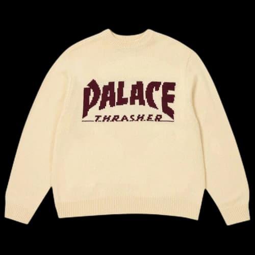 Palace x Thrasher Knit 'Off White'