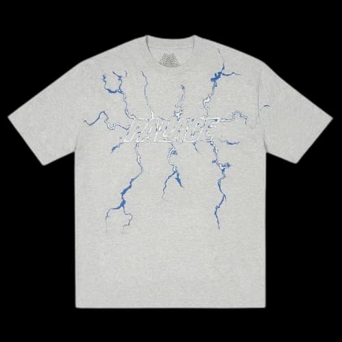 Palace Fully Charged T-Shirt 'Grey Marl'
