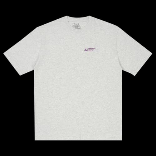 Palace Wrapper Logo T-Shirt 'Grey Marl'
