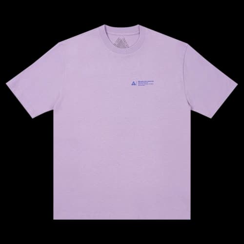 Palace Wrapper Logo T-Shirt 'Light Purple'