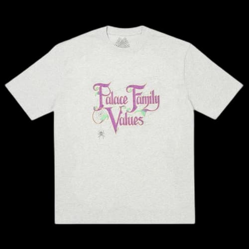Palace Family Values T-Shirt 'Grey Marl'