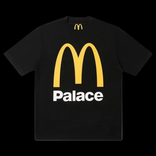 Palace x McDonald's Logo T-Shirt 'Black'