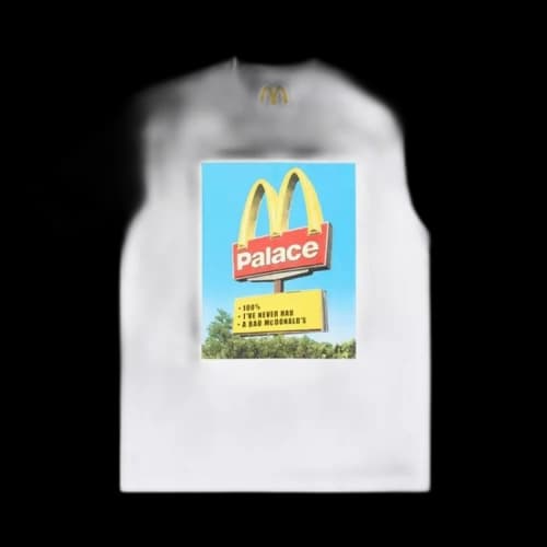 Palace x McDonald's Sign T-Shirt 'White'