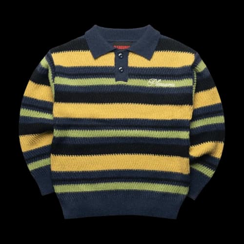 Pleasures Cooper Polo Sweater 'Yellow'