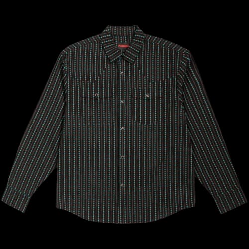 Pleasures Tribute Western Button Up 'Black'