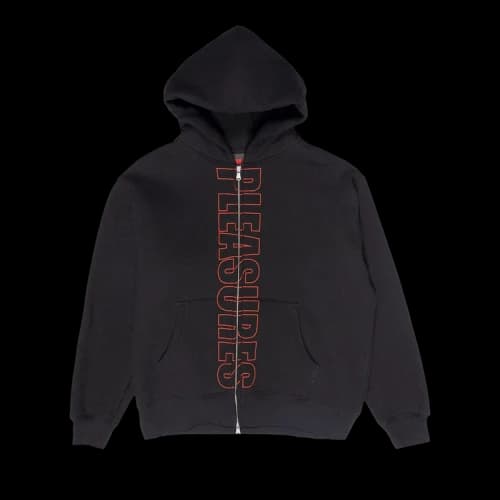 Pleasures Impact Zip Hoodie 'Black'