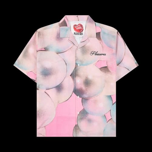 Pleasures x Richard Bernstein Pearl Button Up 'Pink'