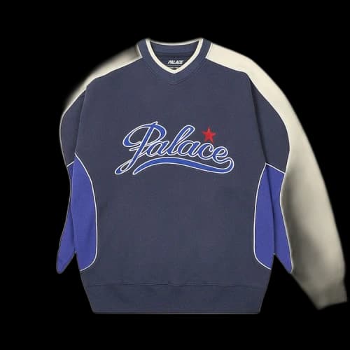 Palace Star Script Crew 'Navy'