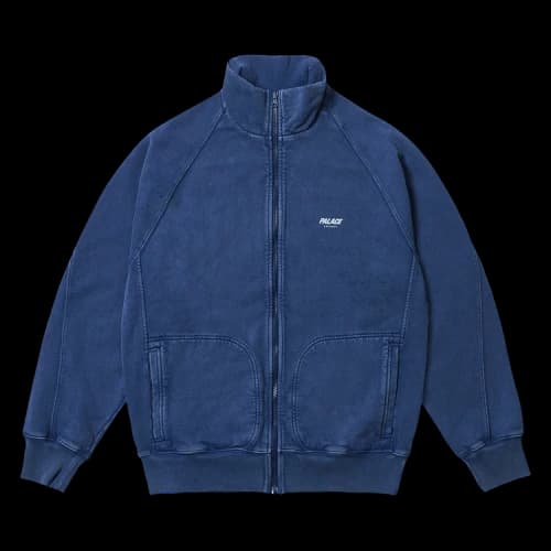 Palace Pigment Wash Palace London Zip Funnel 'Navy'