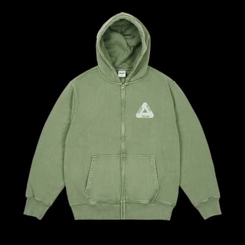 Palace Pigment Wash Tri-Ferg Hood 'Green'