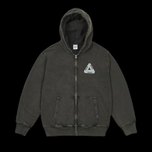 Palace Pigment Wash Tri-Ferg Hood 'Black'