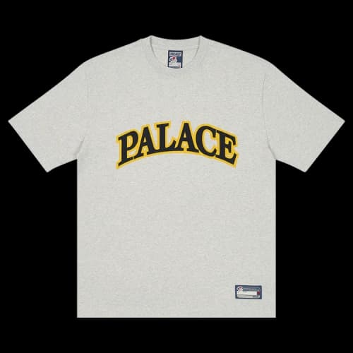 Palace Arc Appliqué T-Shirt 'Grey Marl'