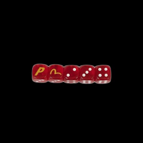 Palace x Evisu Dice 'Red'