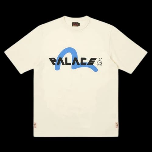 Palace x Evisu Logo T-Shirt 'White'