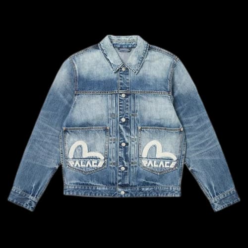 Palace x Evisu Dice Denim Jacket 'Light Wash'