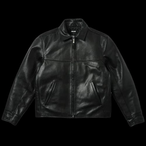 Palace Safe Hands Leather Jacket 'Black'