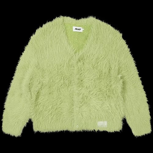 Palace Yeti Cardigan 'Natural Green'