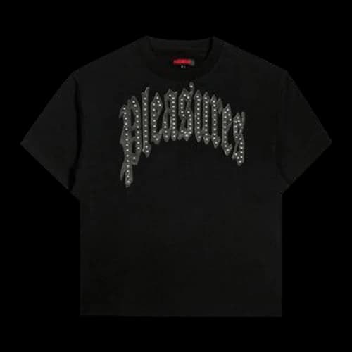 Pleasures Twitch Studded Crewneck T-Shirt 'Black'
