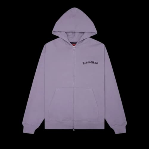 Pleasures Neural Zip Hoodie 'Lilac'