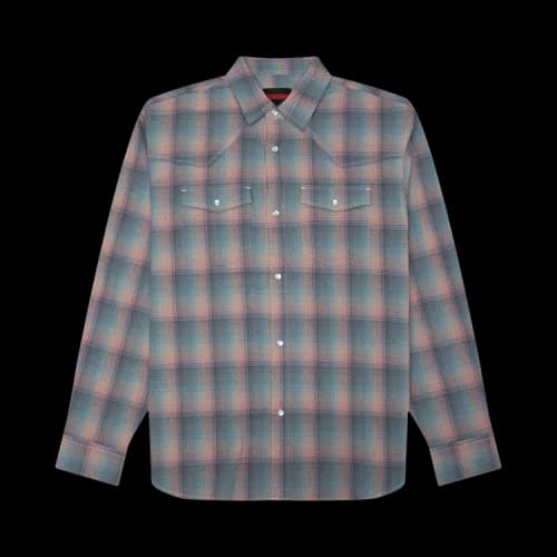 Pleasures Sender Western Button Up 'Pink'