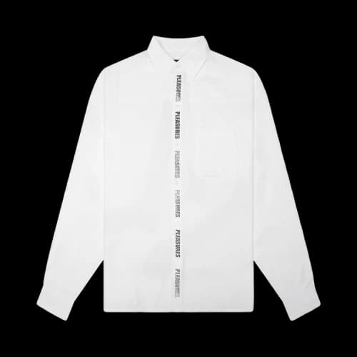 Pleasures Impact Button Up 'White'