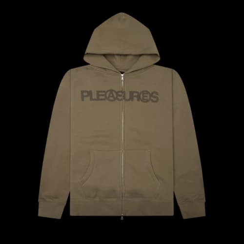 Pleasures Zine Zip Hoodie 'Mud'