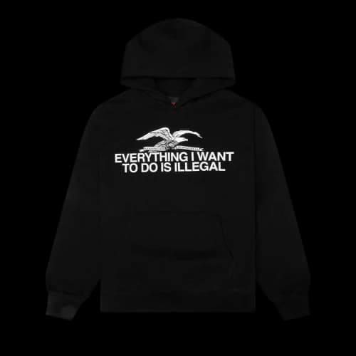 Pleasures Illegal Hoodie 'Black'