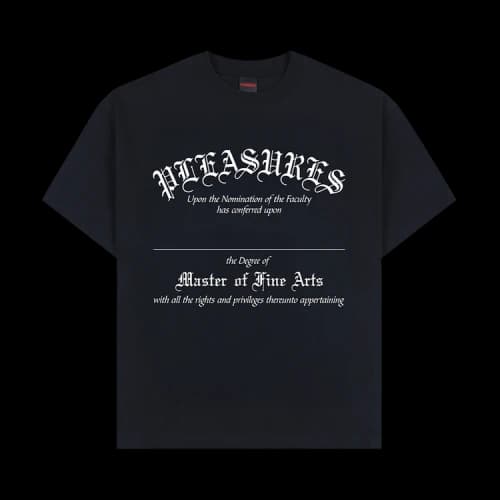 Pleasures Degree T-Shirt 'Black'