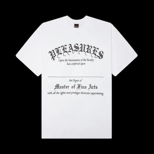 Pleasures Degree T-Shirt 'White'