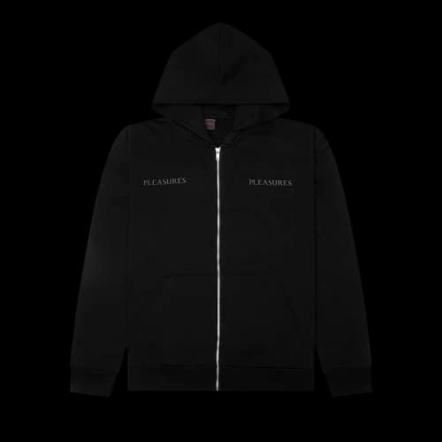 Pleasures Spine Zip Hoodie 'Black'