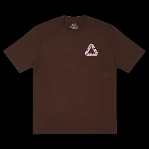 Palace P-3 Outline T-Shirt 'Nice Brown'