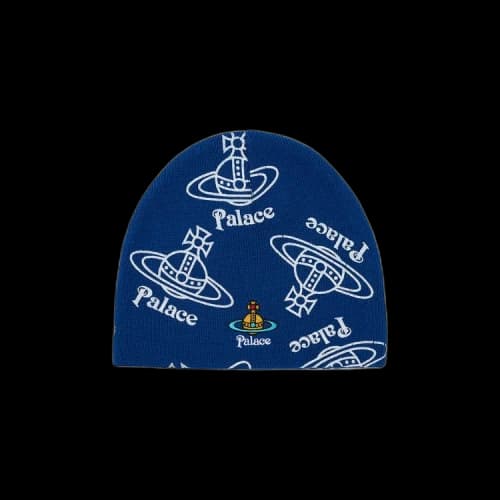 Palace x Vivienne Westwood Jersey Beanie 'Indigo'