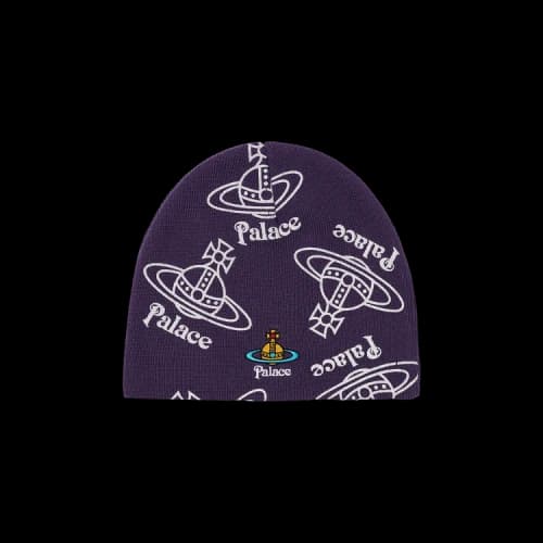 Palace x Vivienne Westwood Jersey Beanie 'Purple'