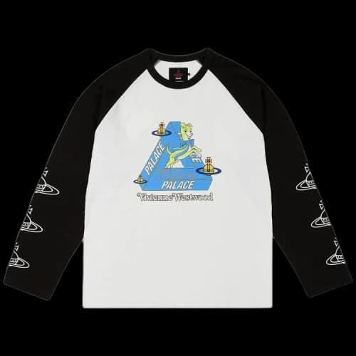 Palace x Vivienne Westwood Raglan Long-Sleeve 'White/Black'