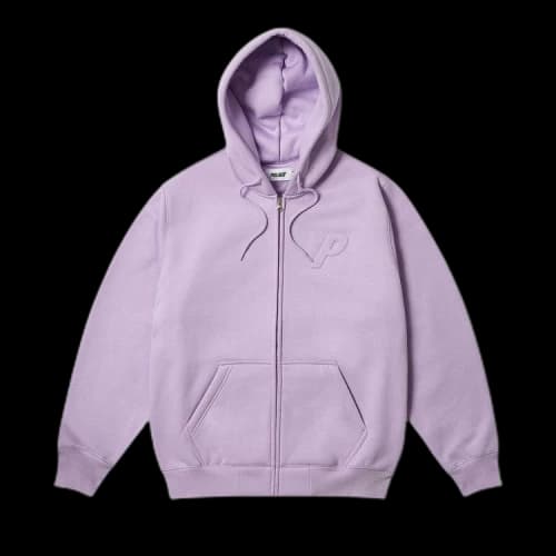 Palace Thermal Embossed P3 Zip Hood 'Pastel Purple'