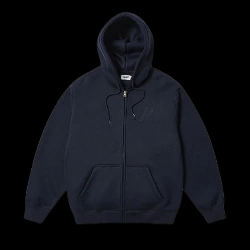 Palace Thermal Embossed P3 Zip Hood 'Navy'