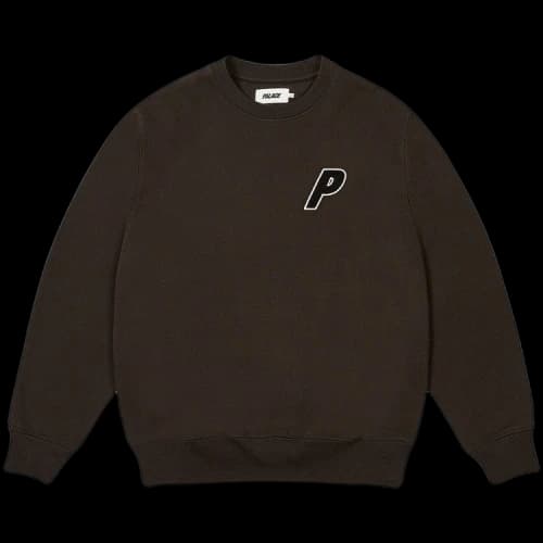 Palace Chenille Tri-Ferg Crew 'Black'