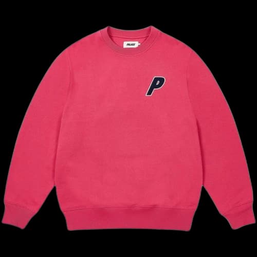 Palace Chenille Tri-Ferg Crew 'Red'