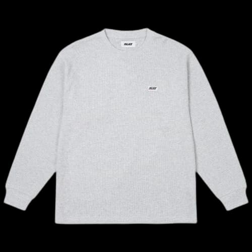 Palace Basically A Thermal Long-Sleeve 'Grey Marl'